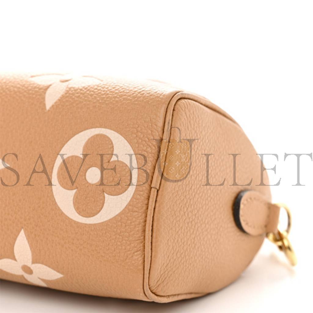 LOUIS VUITTON EMPREINTE MONOGRAM GIANT NANO SPEEDY ARIZONA CREME M81625 (16*10*7.5cm)